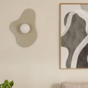 Globen Lighting wandlamp ILLUSION, beige, glas, 60 cm