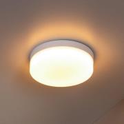 LED badkamer plafondlamp Biskit, wit, Ø 23 cm, kunststof