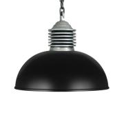 Buiten hanglamp Carla aluminium/zwart