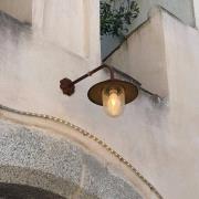 Buitenwandlamp Provence in roestbruin