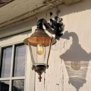 Hoorn - Buitenwandlamp, fitting onderaan, groen