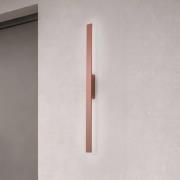 LED wandlamp Demi M, baksteenrood, aluminium, hoogte 100 cm, IP54