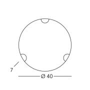Kolarz wandlamp Nonna, Ø 40 cm, bloem goudkleurig, glas