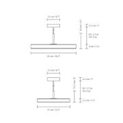 UMAGE LED hanglamp Asteria Plus Medium parelwit Ø 43 cm CCT