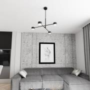 Hanglamp Natsu, lengte 64 cm, metaal, 4-lamps.