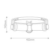 Plafondlamp WYNWOOD, oud messing, Ø 42 cm, 3-lamps. Metaal/glas