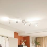 Lindby plafondlamp Jyla, 6-lamps, mat wit