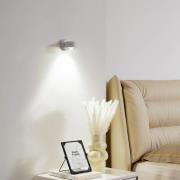 Lindby wandlamp Jyla, wit, fitting onderaan