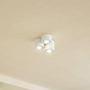 Lindby Downlight Jyla, 3-lamps, mat wit, GX53