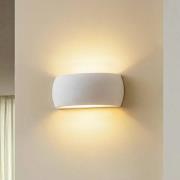 Wandlamp Curve up/down van wit keramiek