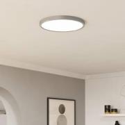 Kroonluchter Edale, 6x stoffen kap cappuccino rond