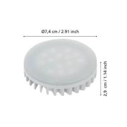 LED lamp GX53 4.9W 3.000K mat