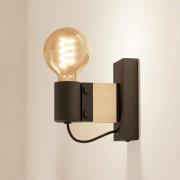 EGLO Bailrigg wandlamp van hout