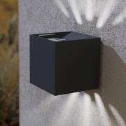 LED wandlamp Calpino 2, zwart