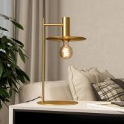 Tafellamp Escandell in messing geborsteld