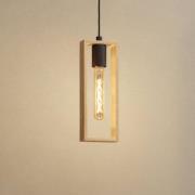 Hanglamp Littleton, zwart/bruin, 1-lamp