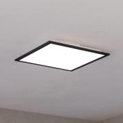 Barlaston tafellamp, hoogte 39 cm, zwart/grijs, metaal/stof