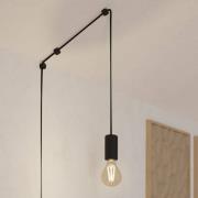 Hanglamp Pinetina, projectie 40 cm, zwart, stekker