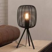 Rinroe tafellamp, hoogte 44 cm, zwart, staal