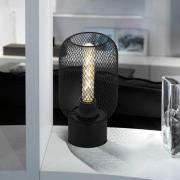 Wrington tafellamp, hoogte 28,5 cm, zwart, staal