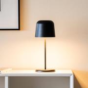 LED tafellamp op batterijen Biot, zwart, hoogte 30 cm, IP54, USB