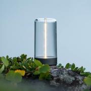 LED tafellamp Edison, hoogte 15 cm, grijs/helder, IP54