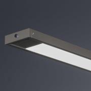 LED hanglamp Marlo, greige, lengte 120 cm, CCT, touchdimmer