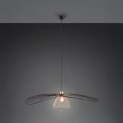 Hanglamp Lauris, matzwart, Ø 100 cm, metaal, E27