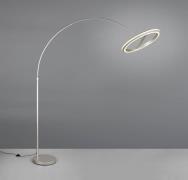 LED vloerlamp Amador, nikkelkleurig, hoogte 205 cm Metaal