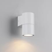 Buitenwandlamp Parana, mat wit, hoogte 11 cm, metaal