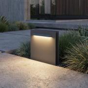 Lucande LED sokkellamp Joril, antraciet, CCT, 23 cm, IP65