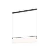 Vibia LED hanglamp KONTORNO, lengte 92 cm, zwart, 930 dimbaar