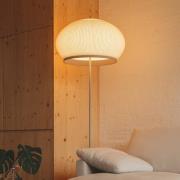 Vibia LED vloerlamp KNIT, 170 x 45 cm, beige textiel/metaal