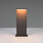 LED sokkellamp Ravi, antraciet, hoogte 50 cm, metaal, IP65
