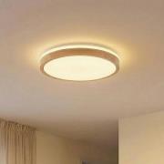 Lindby LED plafondlamp Emiva, Ø 49 cm, CCT, hout