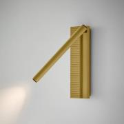 Bover LED wandlamp Arid A/03 zandgeel, aluminium, 2.700 K