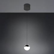 LED hanglamp Senta, chroomkleurig, Ø 10 cm, 4.000 K 1-lamp.