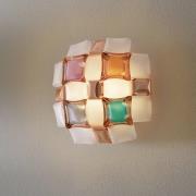 Slamp Mida wandlamp, 32x32 cm bont/wit