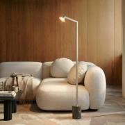 Lucande LED vloerlamp Steve, aluminium, 130 cm, dimbaar