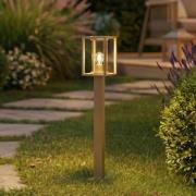 Lucande tuinpadverlichting Ferda, 100 cm, bruin, IP44