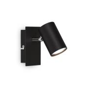 Wandlamp Isil A, zwart, 1-lamp, metaal, draaibaar