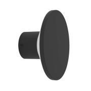 Rigosa LED buiten wandlamp, zwart, Ø 10 cm, metaal