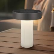 LED tafellamp Poga, oudwit/antraciet, IP44