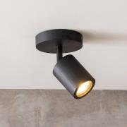 GOOD & MOJO plafondspot Java, 1-lamp, zwart, bamboe