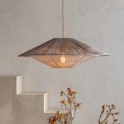 GOOD & MOJO hanglamp Lumbini, Ø60 cm, lichtgrijs, papieren snoer
