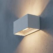 Ideal Lux buitenwandlamp Atom, wit, 20 cm, metaal