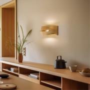 Euluna wandlamp Tornado, goudkleurig