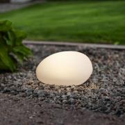 LED lamp op zonne-energie GLOBY, wit, 24,5 cm, kunststof, IP44