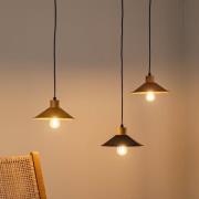 Hanglamp Manavgat N-554 3-lamps goud/zwart/koper