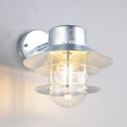 Buitenwandlamp Ruvuuma zinkkleurig Ø 22 cm naar beneden gericht